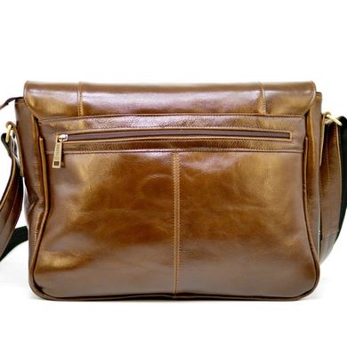 Чоловіча сумка-листоноша з натуральної шкіри CQ-7338-3md бренду TARWA Коричневий