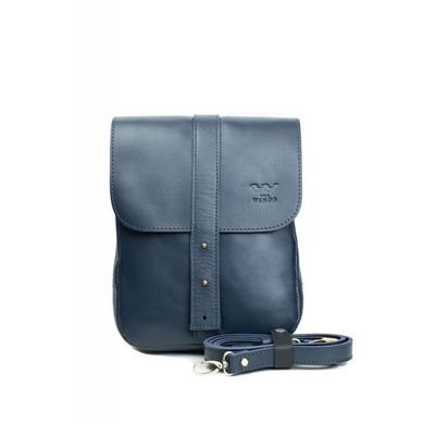 Чоловіча шкіряна сумка Mini Bag синя Blanknote TW-Mini-bag-m-blue-ksr