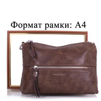 Жіноча міні-сумка з якісного шкірозамінника AMELIE GALANTI (АМЕЛИ Галант) A991351-coffee Коричневий