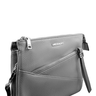 Женская сумка-клатч из качественного кожезаменителя AMELIE GALANTI (АМЕЛИ ГАЛАНТИ) A991403-Lgrey Серый