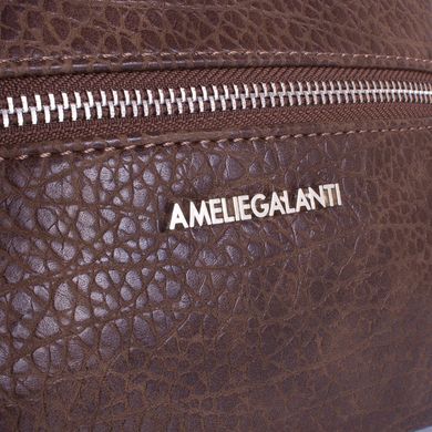 Женская мини-сумка из качественного кожезаменителя AMELIE GALANTI (АМЕЛИ ГАЛАНТИ) A991351-coffee Коричневый