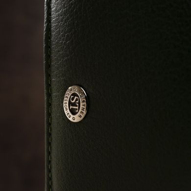Женский кожанный кошелек в оригинальном цвете ST Leather 18891 Зеленый