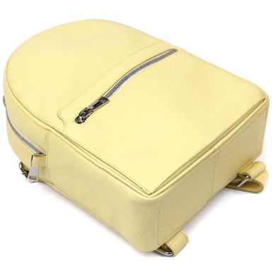 Оригинальный женский рюкзак из натуральной кожи Shvigel 16307 Желтый