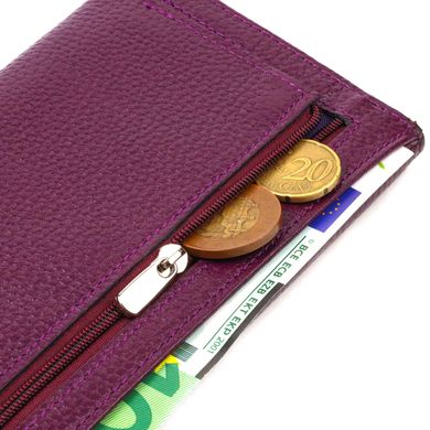 Привабливий жіночий гаманець з натуральної шкіри CANPELLINI 21831 Бузковий
