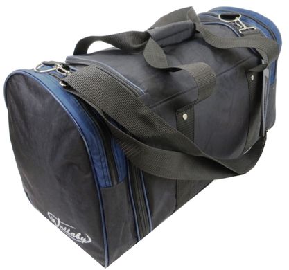 Спортивная сумка с расширением 48 л Wallaby 375-5 черный с синим