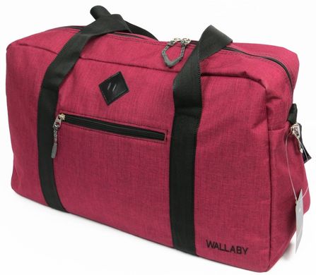 Дорожня сумка Wallaby, 2550 burgundy 21 л, бордовий