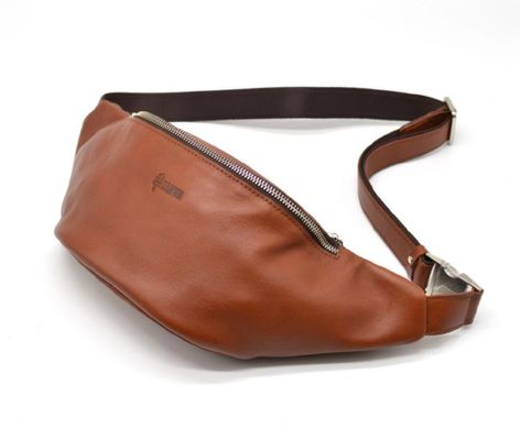 Стильна сумка на пояс бренду TARWA GB-3036-4lx в рудувато-коричневому кольорі Коричневий