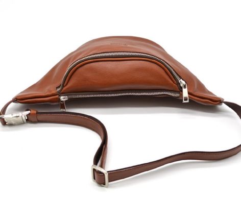 Стильна сумка на пояс бренду TARWA GB-3036-4lx в рудувато-коричневому кольорі Коричневий