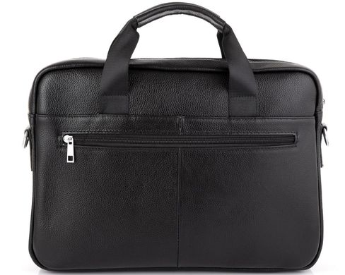 Кожаная сумка для ноутбука мужская Tiding Bag A25-1120A Черный