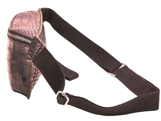 Жіноча сумка з еко шкіри під крокодила Edibazzar коричнева