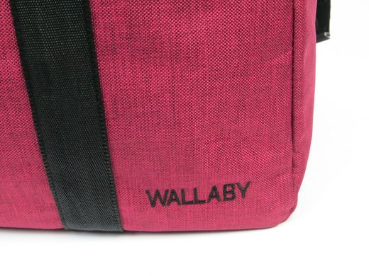 Дорожня сумка Wallaby, 2550 burgundy 21 л, бордовий