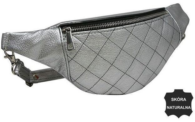 Жіноча сумка на пояс зі шкіри Always Wild KS05D silver