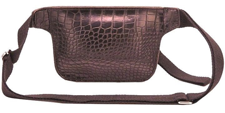 Женская сумка из эко кожи под крокодила Edibazzar коричневая
