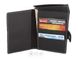 Шкіряний гаманець з відділенням для паспорта Handmade 00175, Чорний