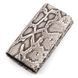 Кошелек женский SNAKE LEATHER 18211 из натуральной кожи питона Серый