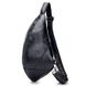 Міні-рюкзак з натуральної шкіри "слінг" на одне плече T0138А BULL Чорний