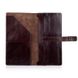 Місткий коричневий тревел-кейс з натуральної глянцевої шкіри, колекція "7 wonders of the world"