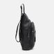 Чоловічий рюкзак шкіряний через плече Borsa Leather k1338-black