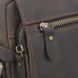 Мужская сумка через плечо из винтажной кожи Tiding Bag t2102 Коричневый