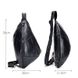 Мини-рюкзак из натуральной кожи "слинг" на одно плечо T0138А BULL Черный