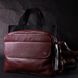Яркая женская сумка кросс-боди из натуральной кожи GRANDE PELLE 11653 Бордовый