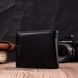 Класичне портмоне для чоловіків із блоком для карток з натуральної шкіри ST Leather 19473 Чорне