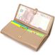 Практичний жіночий гаманець з великою кількістю відділень із натуральної шкіри Tony Bellucci 21959 Бежевий