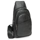 Мужской рюкзак из натуральной кожи Keizer K16802, черный, 32х17х6.5 см