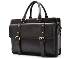 Кожанная сумка портфель TARWA, TC-4964-4lx темно-коричневая Коричневый