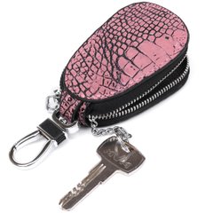 Шкіряна жіноча ключниця Vintage sale_14988 Рожевий