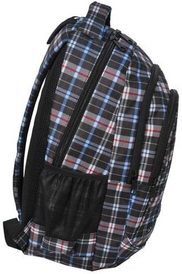 Молодежный рюкзак PASO 24L 15-8090B серый в клетку
