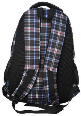 Молодежный рюкзак PASO 24L 15-8090B серый в клетку