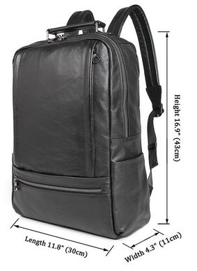 Рюкзак Vintage 14949 шкіряний Чорний