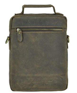 Мужская сумка через плечо из натуральной кожи с ручкой Tiding Bag t0038C Коричневый