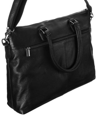 Шкіряна сумка портфель для ноутбука 15,6 дюймів Always Wild чорна