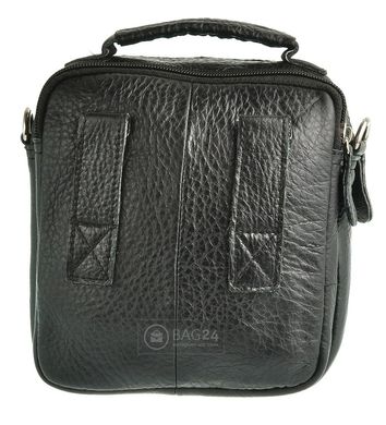 Небольшая мужская кожаная сумка Accessory Collection 12750, Черный