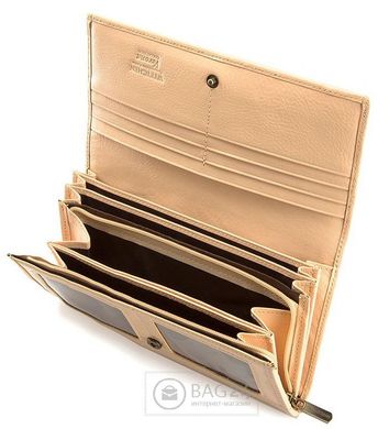 Яркий кожаный кошелек для современных женщин WITTCHEN 25-1-052-B, Бежевый