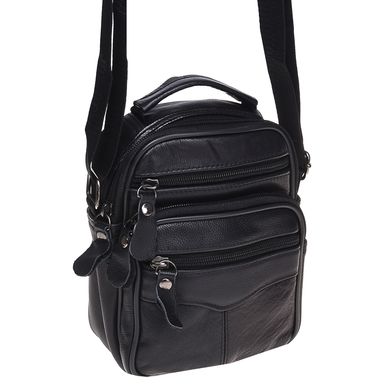 Мужская кожаная сумка Borsa Leather K101b-black
