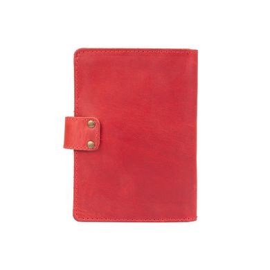 Кожаное портмоне для паспорта / ID документов HiArt PB-03S/1 Shabby Red Berry "Mehendi Classic"