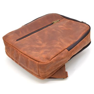 Кожаный мужской рюкзак TARWA RB-7287-3md лошадиная кожа Коньячный