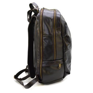 Чоловічий рюкзак із натуральної шкіри флотар FC-7340-3md TARWA Коричневий