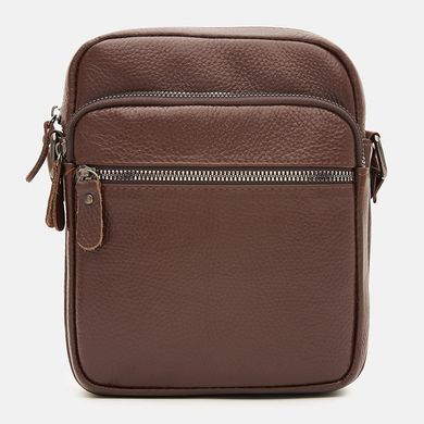 Сумка через плечо кожаная мужская Borsa Leather K19803-1L-brown