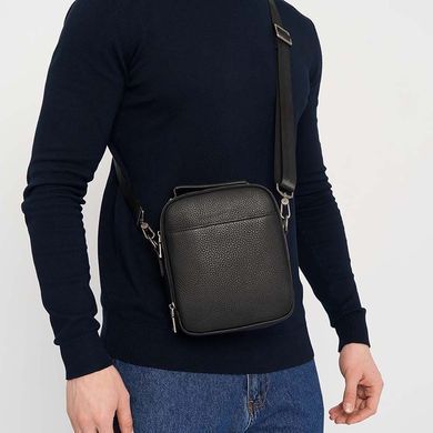 Чоловіча шкіряна сумка Ricco Grande K12157bl-black
