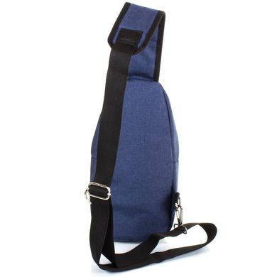 Мужская сумка-рюкзак DNK LEATHER (ДНК ЛЕЗЕР) DNK-JOKER№2-BAG-2 Синий