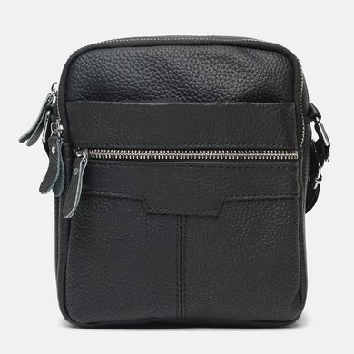 Мужская кожаная сумка Borsa Leather K18016a-black