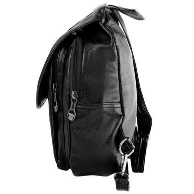 Рюкзак женский из качественного кожезаменителя VALIRIA FASHION (ВАЛИРИЯ ФЭШН) DET2507-3 Черный