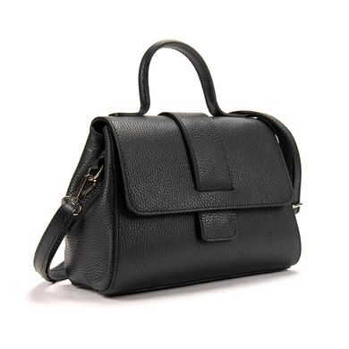 Женская кожаная каркасная сумочка Firenze Italy F-IT-9844A Черный