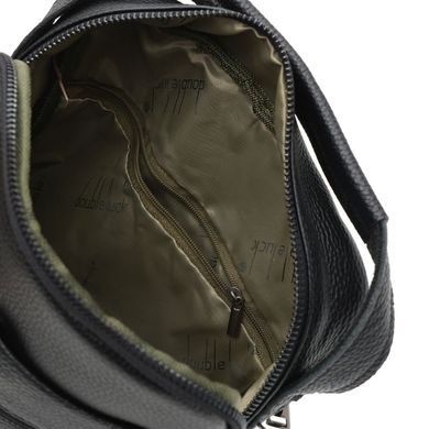 Мужская кожаная сумка Borsa Leather k1885-black