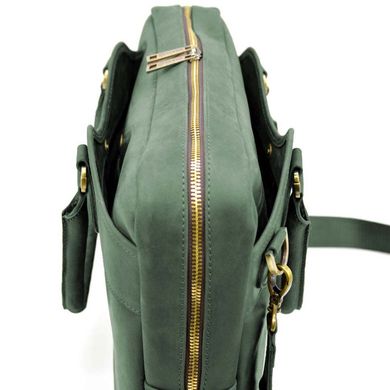 Мужская сумка из натуральной кожи А4 Crazy Horse RE-8839-4lx TARWA Зеленый