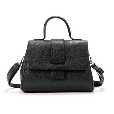 Жіноча шкіряна каркасна сумочка Firenze Italy F-IT-9844A Чорний